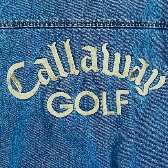 Callaway Golf RARE Vtg 90s Gear For Sports Denim Quilt S Jacket Team Callaway - Picture 11 of 16